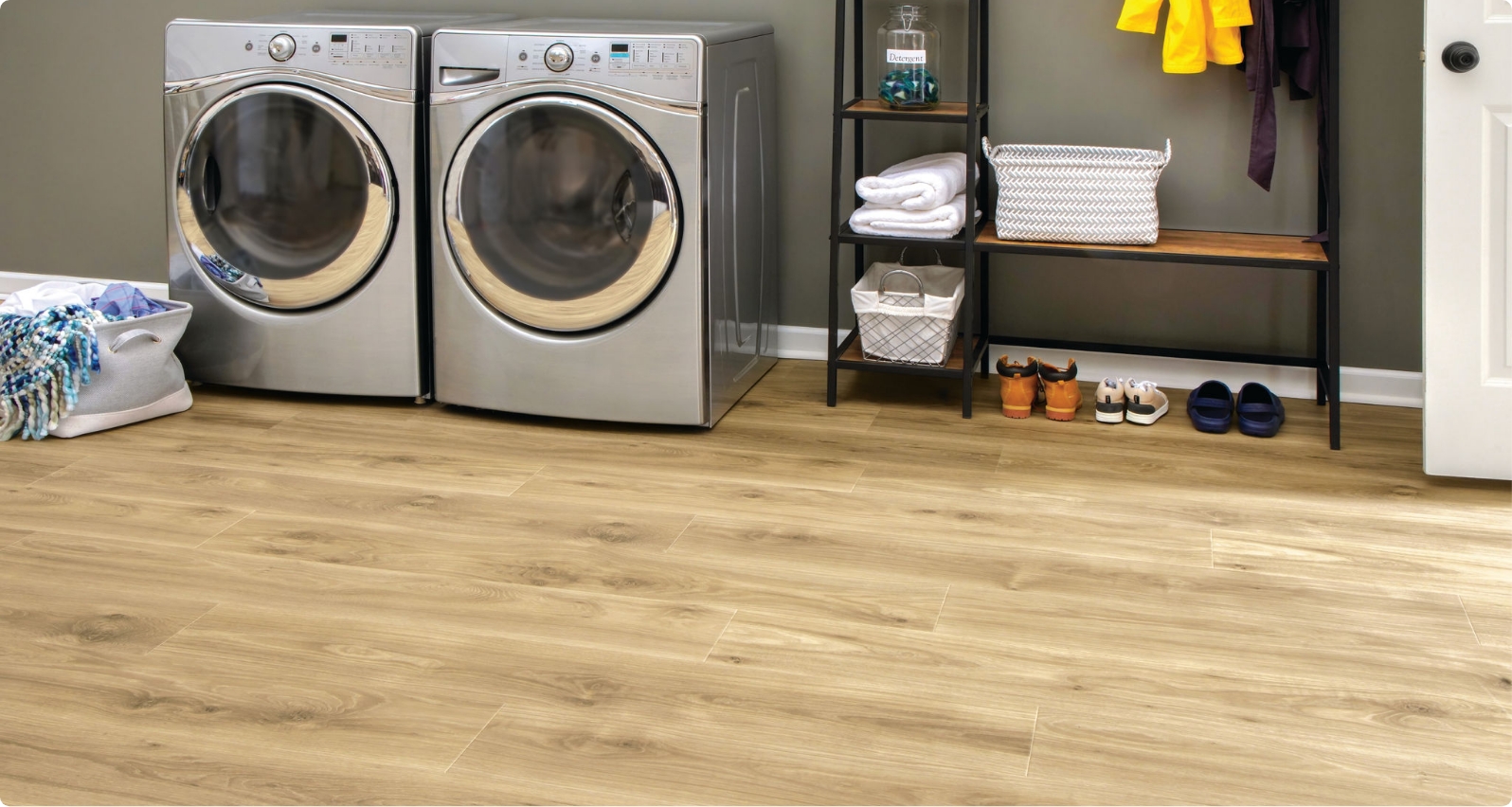 Laundry zone with RevWood floor